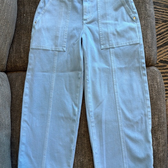 Talbot Wide Leg Crop jeans Lakeside Blue Size 0P - Picture 13 of 15